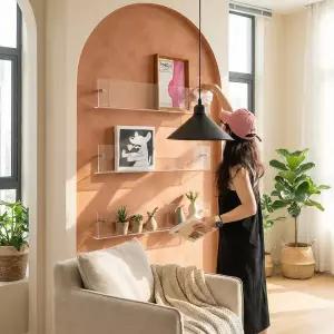 거실 장식장 진열장 벽선반 수납장 거실장 수납 선반