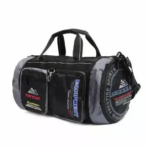 축구가방 더플백 운동 원통 포켓 가방 중 그레이