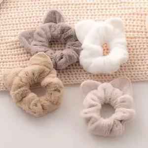 곱창밴드 고양이귀 털복숭이 여성 귀여운 헤어밴드 WFFVQVE