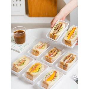 삼각 샌드위치 케이스 토스트 주문 베이킹 100개 빵집 음식 길거리 포장용기 종이