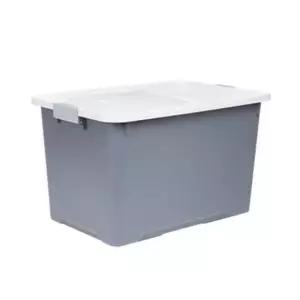 옷정리 리빙박스 수납함 정리함 대형 67L 1개 그레이