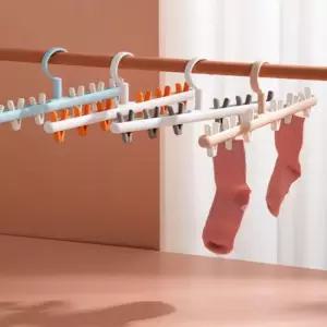 다용도 생활용품 클립 라운딩 모자걸이 양말건조대