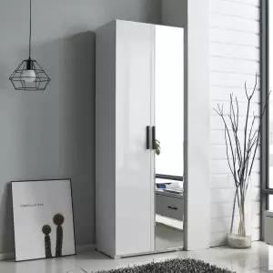 아트박스/인터데코 드레스룸 거울 행거옷장 장롱 60cm (광폭) P00000DY