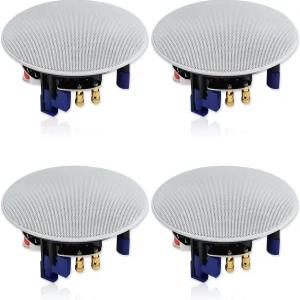 Herdio 320와트 양방향 플러시 마운트 천장 스피커 4인치 주방 거실 사무실