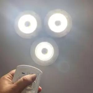 [데코] 취침LED등 무선 무드등 무선무드등 수유등 붙이는 3개 리모컨