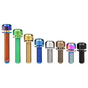 Wa ifa 티타늄 볼트 M6x16 18 20 25 30 35mm 와셔가있는 소켓 자전거 디스크 브레이크 어댑터 마운트 Ti 나사