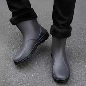 [셀러에이드]남자 장화 작업화 방한화 기모 밭일부츠