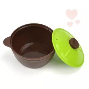 뚝배기형 실리콘주방용품 실리콘냄비 전자레인지용기 전자렌지계란찜용기