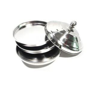 비둘기 토끼 마술도구 은쟁반 스테인리스 마술사 변신 냄비뚜껑 무대용 화로 고양이 트릭