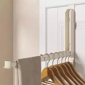 [생활] 접이식 문걸이행거 화이트 문행거 수납 행거 옷걸이 이동형
