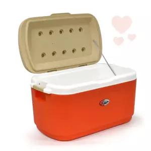 아이스박스 42L 오렌지 쿨러백 차박용품 휴대용냉장고 대형 튼튼한아이스박스 야외 캠핑 낚시