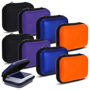 JEXINE 8피스 다양한 휴대용 게임 데크 색상 플레이 보관 홀더 카드 박스 케이스 여행용