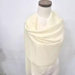 따뜻한 아이보리 무지 롱스카프 가을 겨울 봄 숄 WFG1LKE