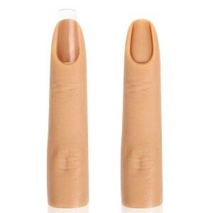 자이언트리 2 PCS 아크릴 네일용 실리콘 연습 핑거, 가짜 트레이닝 네일 핑거 모델, 유연한 구부릴 수 있는 마네킹 소프트 아트 DIY용