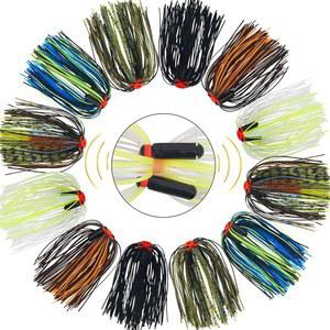 실리콘 스피너베이트 스커트 교체용 지그 키트 튜브 방울, 12/18/24 번들 DIY 낚시 미끼 버즈베이트 스푼 블레이드 오징어 플라이 타이잉 소재