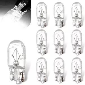 Qurbuns 10 PCS T10 168 192 할로겐 전구 차량 측면 마커 라이트용 12V 5W 폭 대시보드 표시등 대부분의