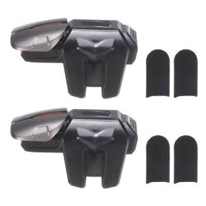 메카닉시 게이밍, 4개의 손가락 모바일 고감도 키 휴대폰용 조준 게임 컨트롤러 파이어 링키지 장갑이 핑거 4.7~6.5인치 달린 및 G21 트리거 버튼 식스