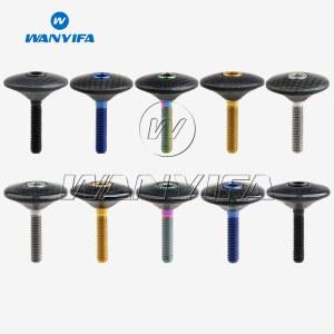 탄소 섬유 광택 매트 사이클링 스템 M6x35 티타늄 볼트 인치 3K