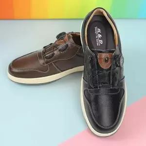 다이얼 키높이 소가죽 스니커즈 엠보인솔 골프화겸용 WFG061Y