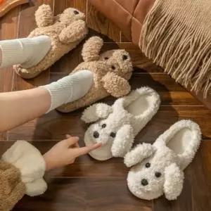 강아지털 집슬리퍼 뽀글이 발편한 겨울용