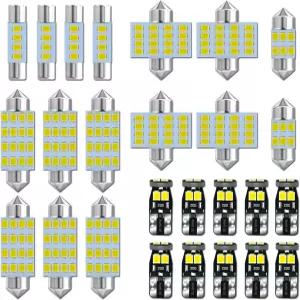 EBAIFUN 26팩 6000K 화이트 12V DE3175 6411 T10 2825 6612F 6615F 31mm 41mm LED 전구 키트 자동차 트럭