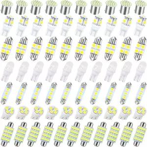 베술렌 70개 LED 자동차 전구 키트 오토 인테리어 조명 돔 라이트 31mm 36mm 41mm T10 슈퍼 브라이트