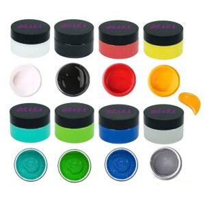 DGAGA 스텐실 초크 페이스트 페인트 키트, 8병 스크린 인쇄 잉크 세트 나무에 그림 그리기, DIY 홈 데코, 캔버스, 유리, 칠판 공예, 미술 용품