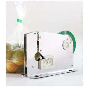 비닐봉투 묶는 기계 마트 봉지 자동 밀봉 클립 조임기 블랙 포장지 U자형