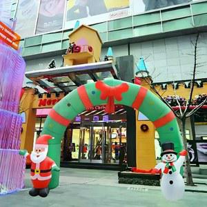 산타 풍선 대형 눈사람 대형산타 간판 조명내장 벌룬 모자 소품 외부 바람넣는기계