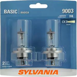 실바니아 - 9003 기본 전조등 안개 및 주간 주행등용 할로겐 전구(전구 2개 포함)