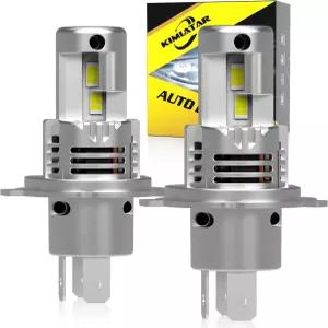킴라타 H4 전구 하이/로우 빔 슈퍼 브라이트로 900 50000LM 밝기 업그레이드 1 할로겐 미니 사이즈 10년