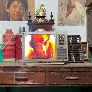 레트로 티비 옛날 장식 빈티지TV 라디오 관 송출카메라 TV 인테리어 컨셉