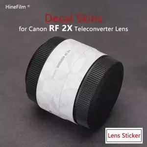 RF2X 렌즈 용 Hinefilm 스킨 Extender RF 2x 텔레 컨버터 보호기 랩 커버 스티커 프리미엄 데칼