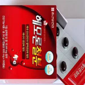 유쎌몰 헤모론철분 500MG X 120캡슐 어지럼증건강식품 남성철분제
