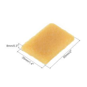 PATIKIL 50X35X8MM 스케이트보드용 벨트 종이 시멘트 지우개 지우개 도구 리무버 잔여물 직사각형 접착 클리닝 6팩 고무 옐로우 디스크 공예 샌딩