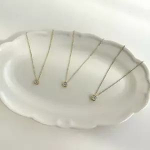 큐빅 14k 18k 데일리 목걸이18k소골드 데일리 주얼리 20대여성 30대여성 40대여성 액세서리