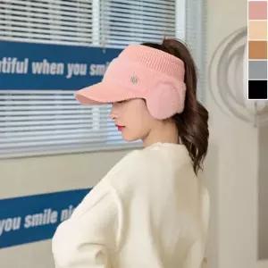 [하프클럽/]겨울 귀마개 니트 썬캡 1P 골프 낚시 등산 방한 모자