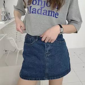 데님 미니스커트 청스커트 여성 치마