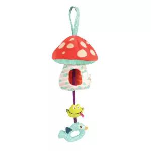출산선물 버섯모양 하우스 오르골 모빌 유아 집콕놀이 아이방꾸미기 아기 신생아 여아