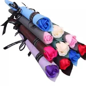 장미꽃 비누 향기가득 한송이(10개 한다발) 꽃다발 선물 조화