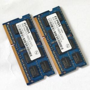 ELPIDA RAM DDR3 4GB 1333MHz 노트북 메모리 2Rx8 PC3-10600S 1.5V SODIMM 204PIN
