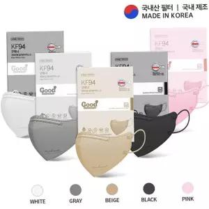 KF94마스크 2D새부리형 굿매너컬러 대형 100매
