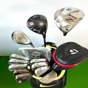 스릭슨 캘러웨이 PRGR 조합 S강도 남성 중고 골프채 풀세트 캐디백 포함