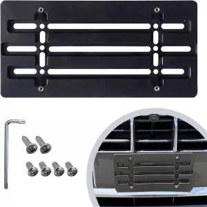 아우디 2000-2026용 전면 범퍼 번호판 브래킷 플레이트 홀더 세트 6개의 독특한 나사 볼트 및 렌치 키트