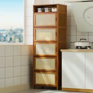 주방 틈새 수납장 슬라이딩 부엌 선반