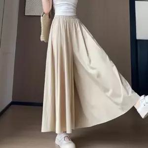 LND 여성 쿨링 롱와이드 플레어 치마바지 밴딩 여름 치마 바지 스커트