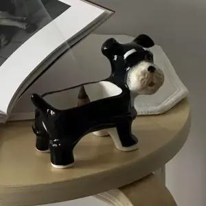 슈나우저 인센스콘 홀더 장식 보관함 트레이 악세서리 오브제