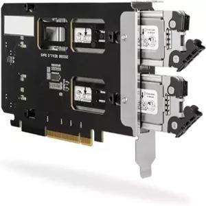 PCI 익스프레스 슬롯용 듀얼 베이 2X M.2 NVMe SSD에서 PCIe 4.0 x 8 이동식 어댑터 카드(PCIe 분기 필요)