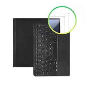 갤럭시탭S7 425KMH87 FE 터치패드 키보드 케이스+강화유리 2매 세트