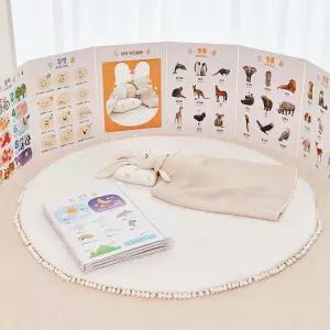 아띠래빗 유아 학습벽보 까꿍놀이 아기 병풍 스탠다드 6P